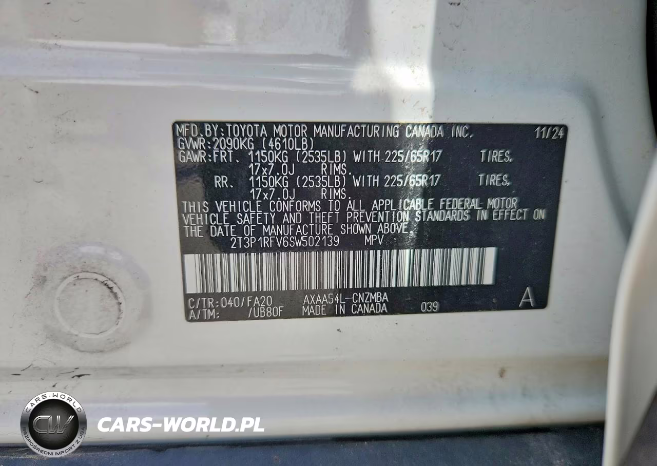2025 Toyota Rav4 Xle VIN:2T3P1RFV6SW502139 - 14