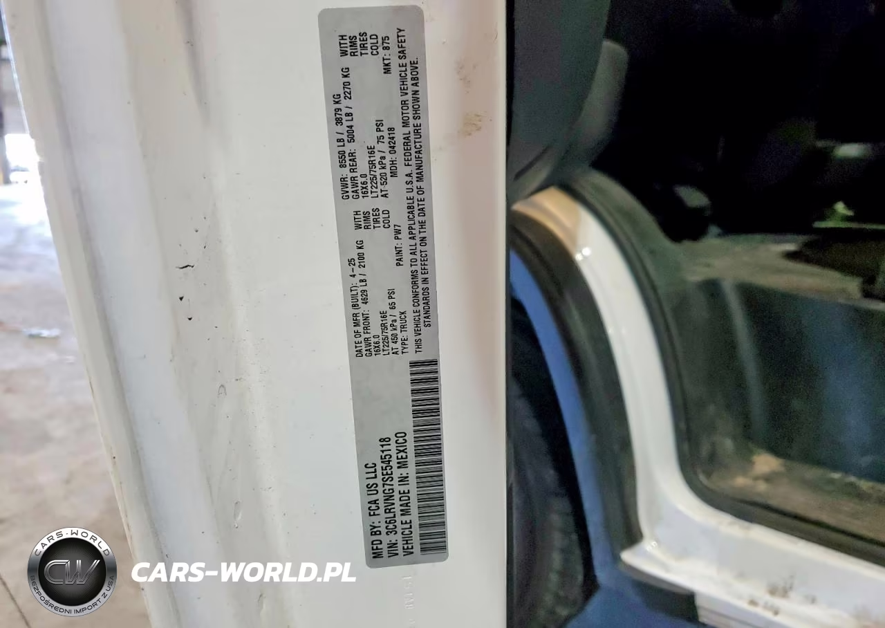2025 Ram Promaster 1500 1500 Standard VIN:3C6LRVNG7SE545118 - 13