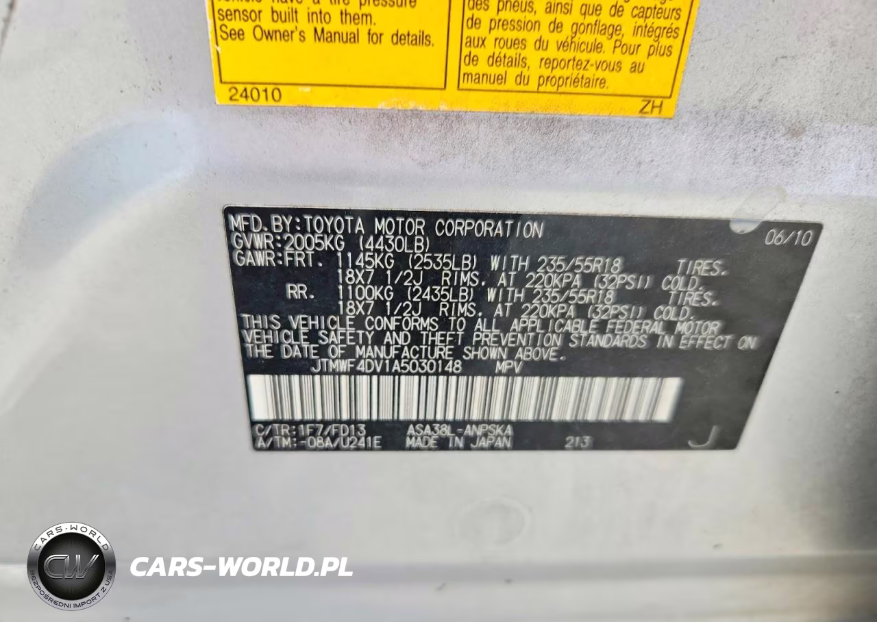 2010 Toyota Rav4 Sport VIN:JTMWF4DV1A5030148 - 13