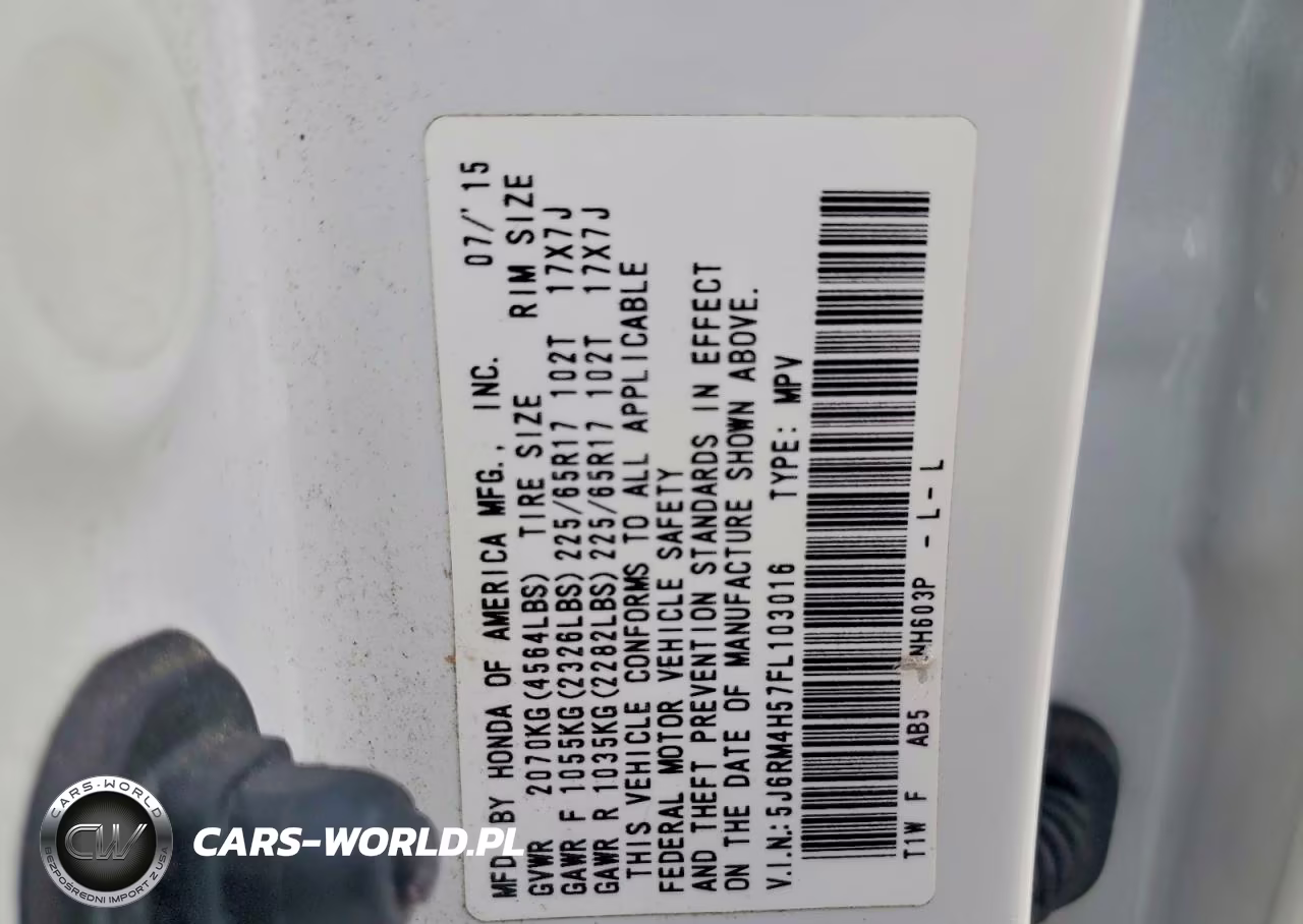 2015 Honda Cr-V Ex VIN:5J6RM4H57FL103016 - 14