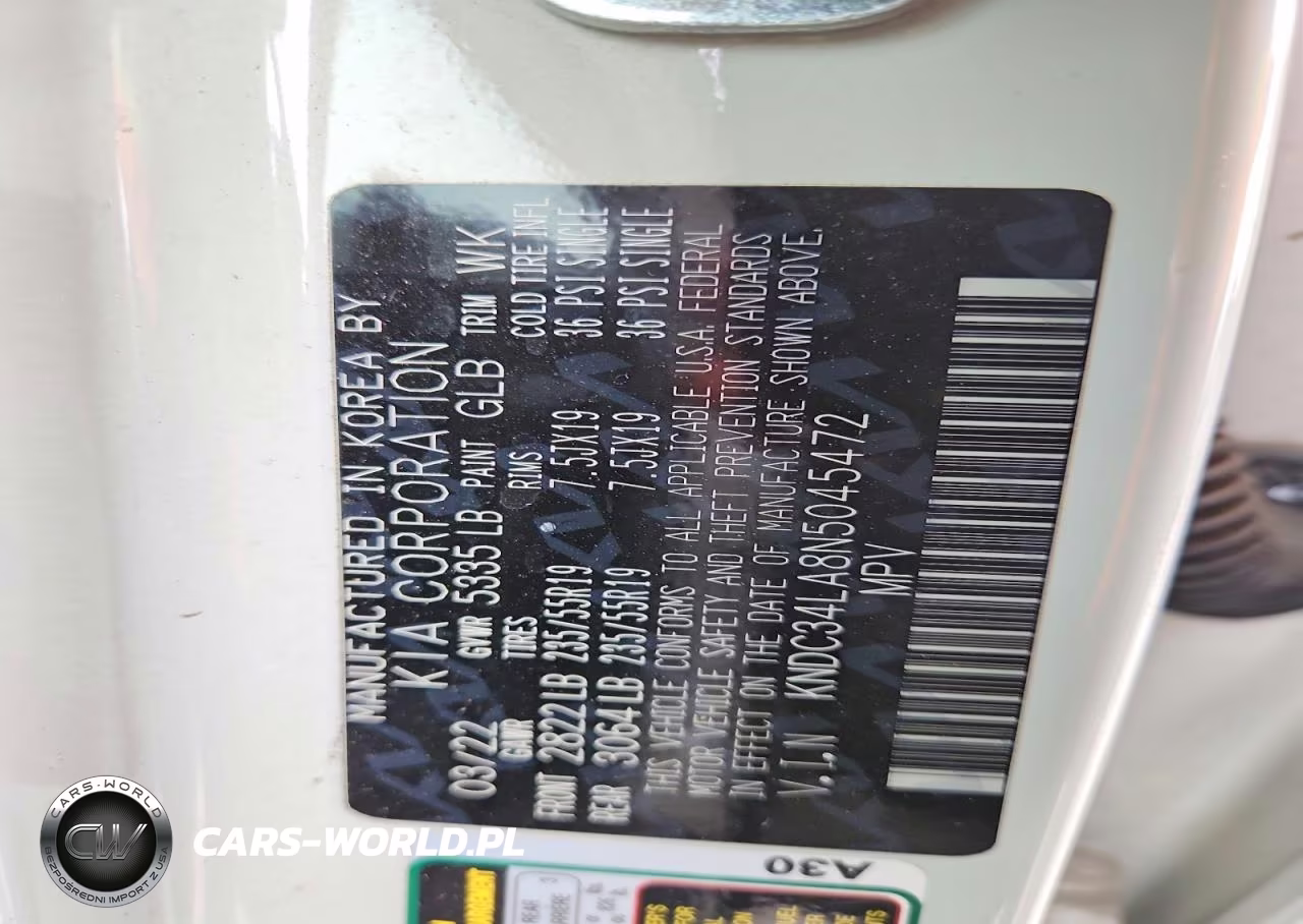 2022 Kia Ev6 VIN:KNDC34LA8N5045472 - 13