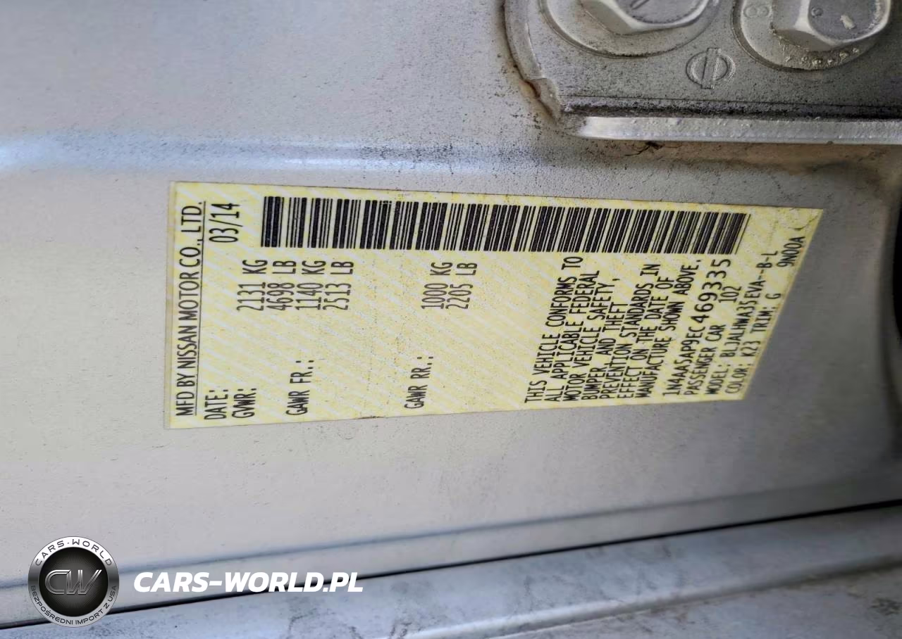 2014 Nissan Maxima 3.5 Sv VIN:1N4AA5AP9EC469335 - 13