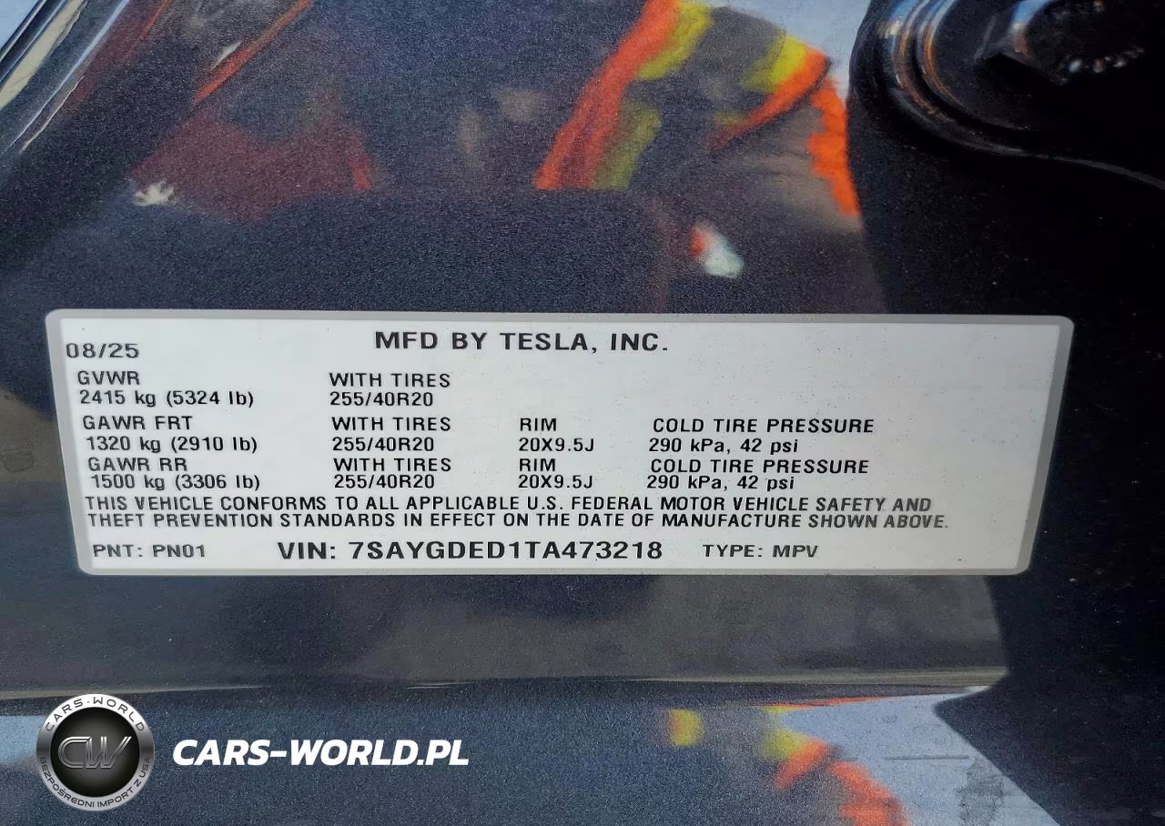 2026 Tesla Model Y VIN:7SAYGDED1TA473218 - 13