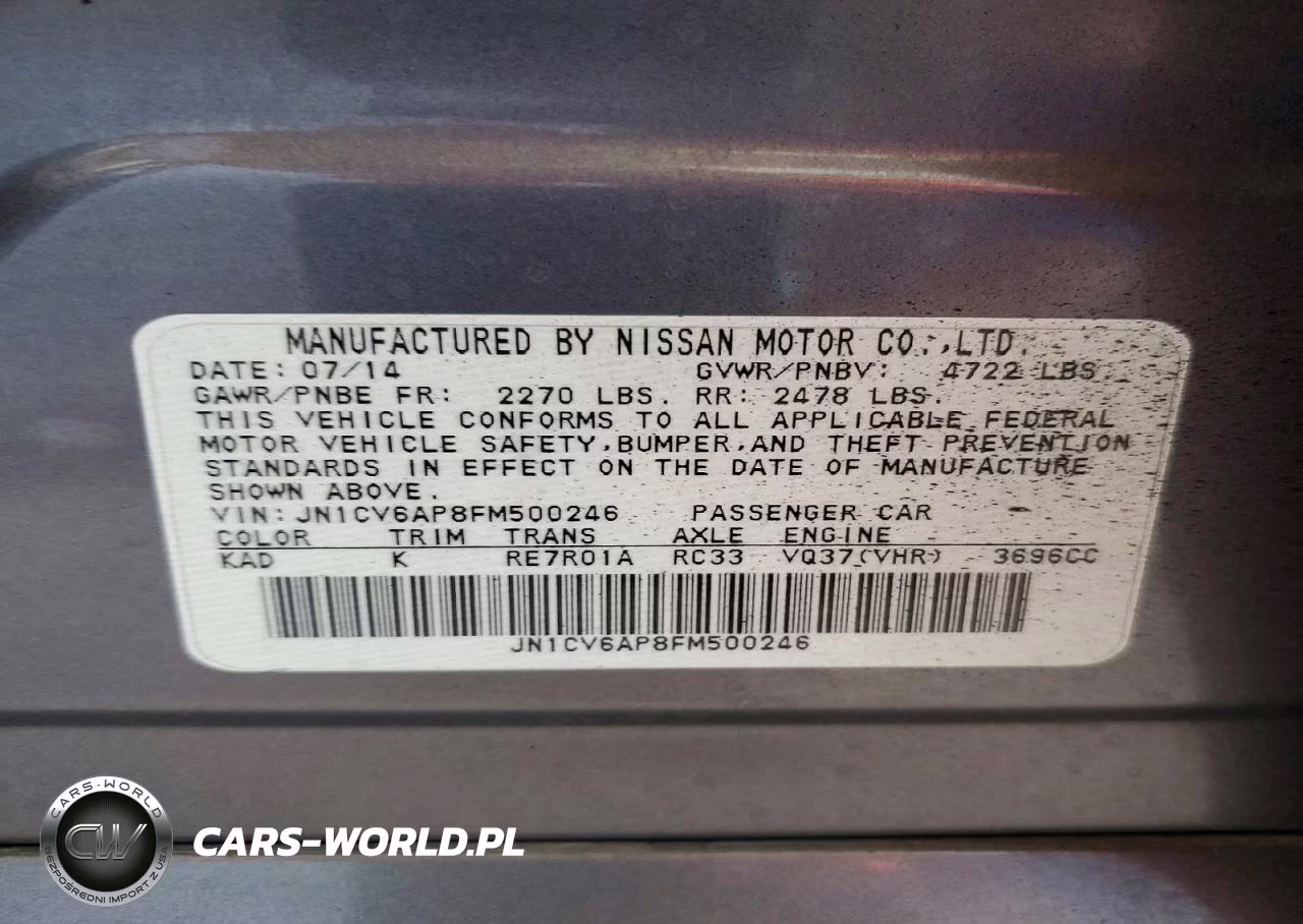 2015 Infiniti Q40 Base VIN:JN1CV6AP8FM500246 - 13