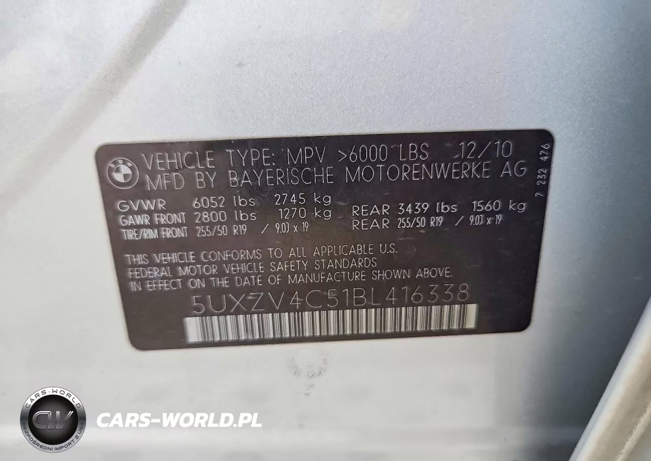 2011 BMW X5 xDrive35I VIN:5UXZV4C51BL416338 - 13
