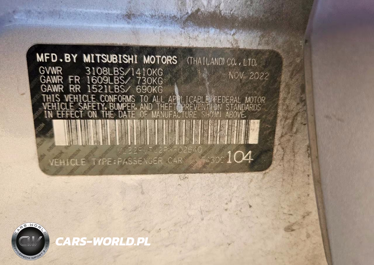 2023 Mitsubishi Mirage G4 Es VIN:ML32FUFJ2PHF02640 - 12