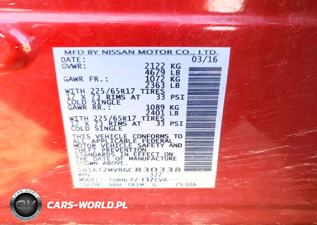 2016 Nissan Rogue S VIN:5N1AT2MV8GC830338 - 13