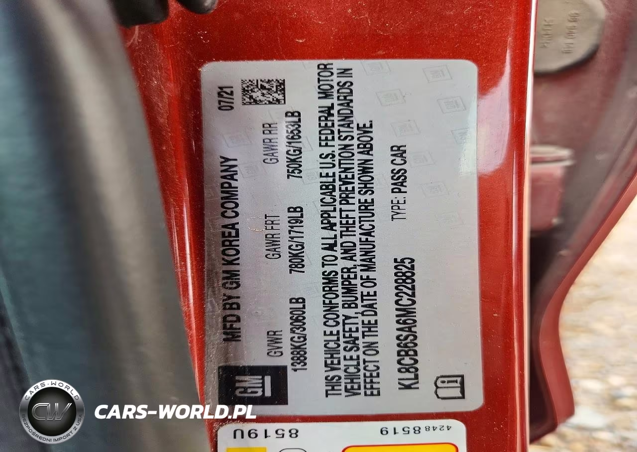 2021 Chevrolet Spark Ls VIN:KL8CB6SA6MC228825 - 12