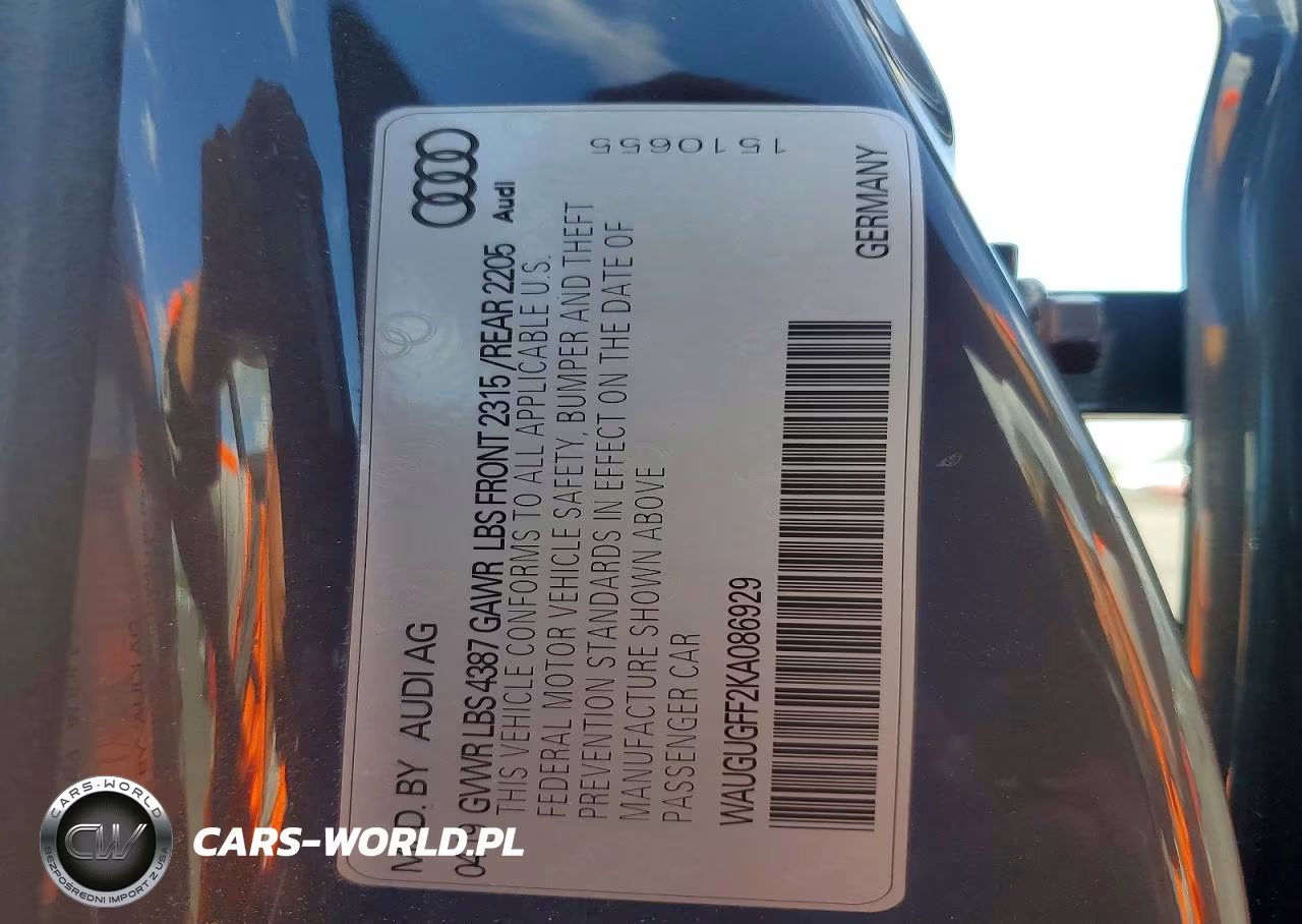 2019 Audi A3 Premium Plus VIN:WAUGUGFF2KA086929 - 12