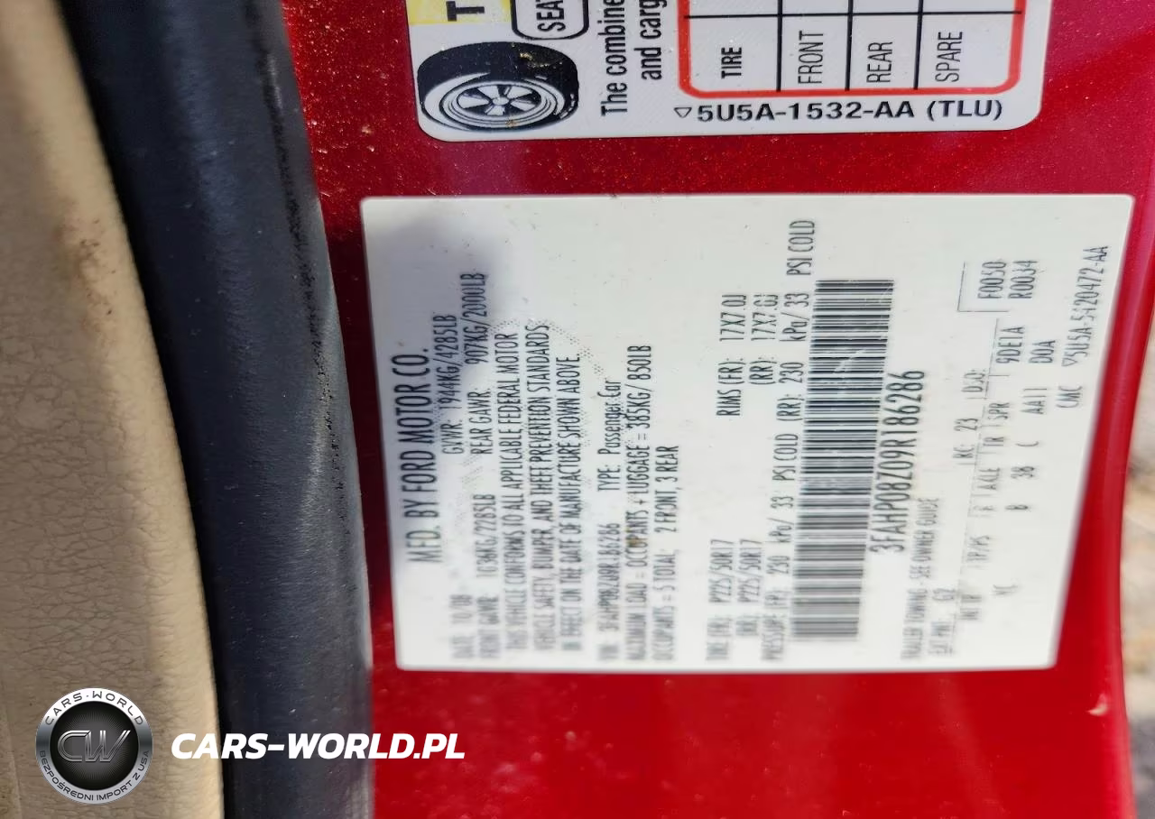 2009 Ford Fusion Sel VIN:3FAHP08Z09R186286 - 12