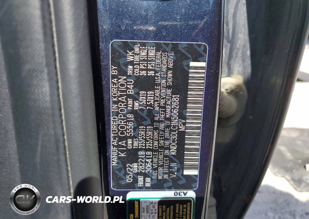 2022 Kia Ev6 Wind VIN:KNDC3DLC1N5062681 - 14