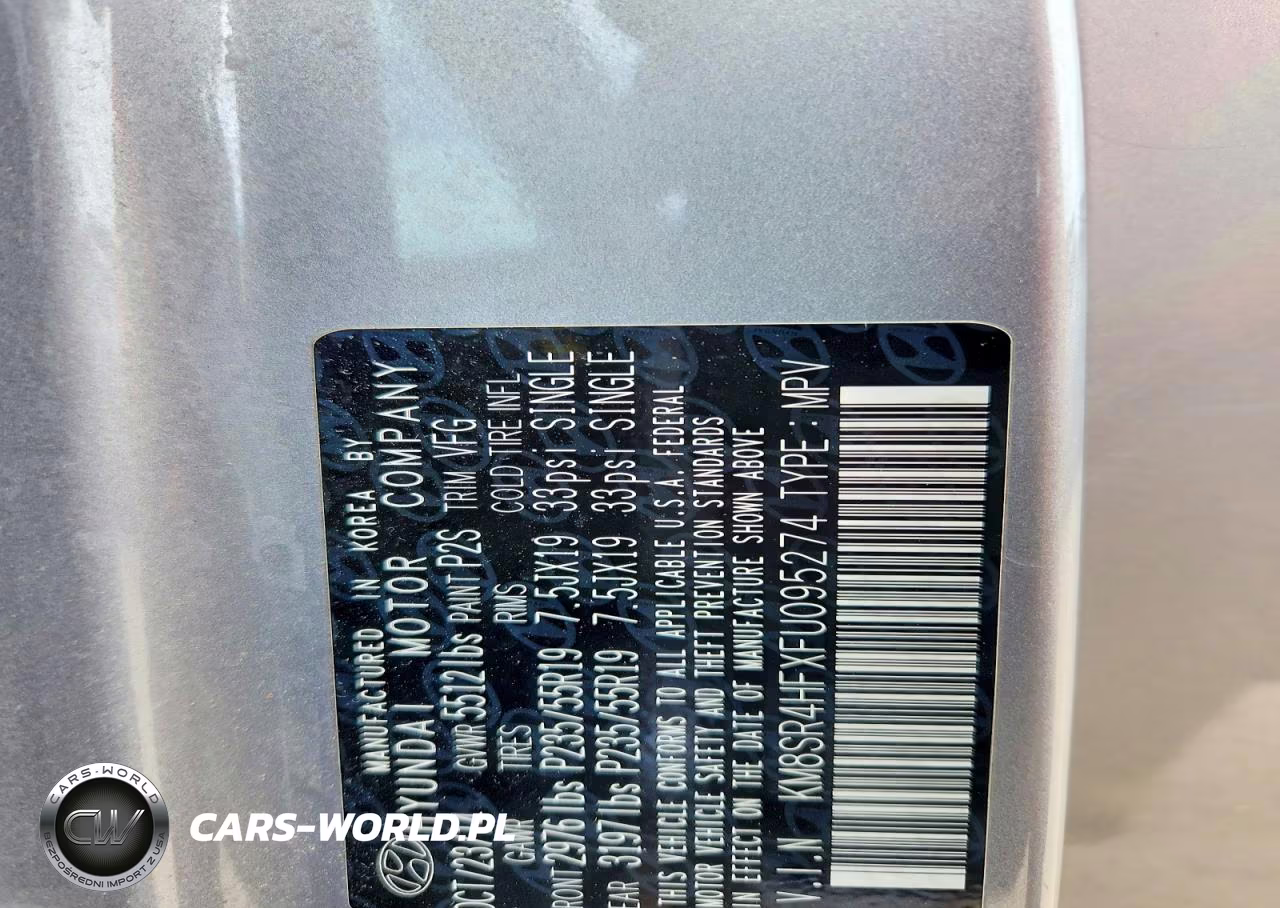 2015 Hyundai Santa Fe Limited VIN:KM8SR4HFXFU095274 - 14