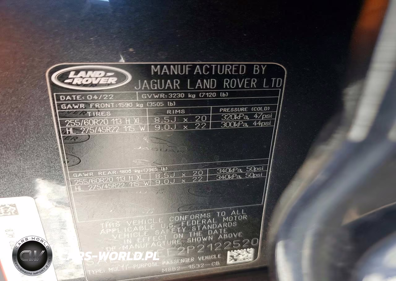 2023 Land Rover Defender 110 VIN:SALEWEEE2P2122520 - 12