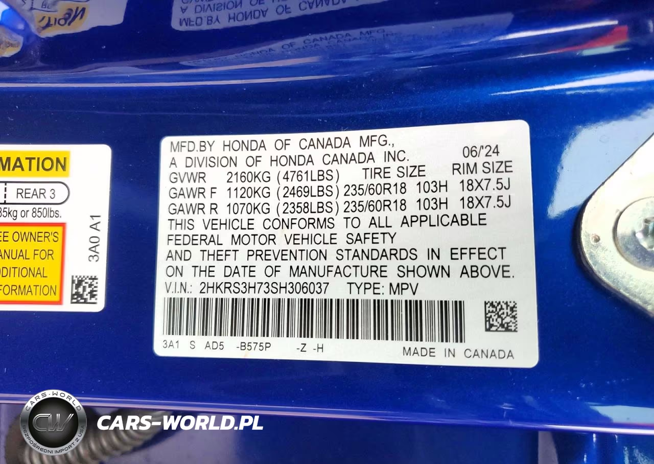 2025 Honda Cr-V Exl VIN:2HKRS3H73SH306037 - 13