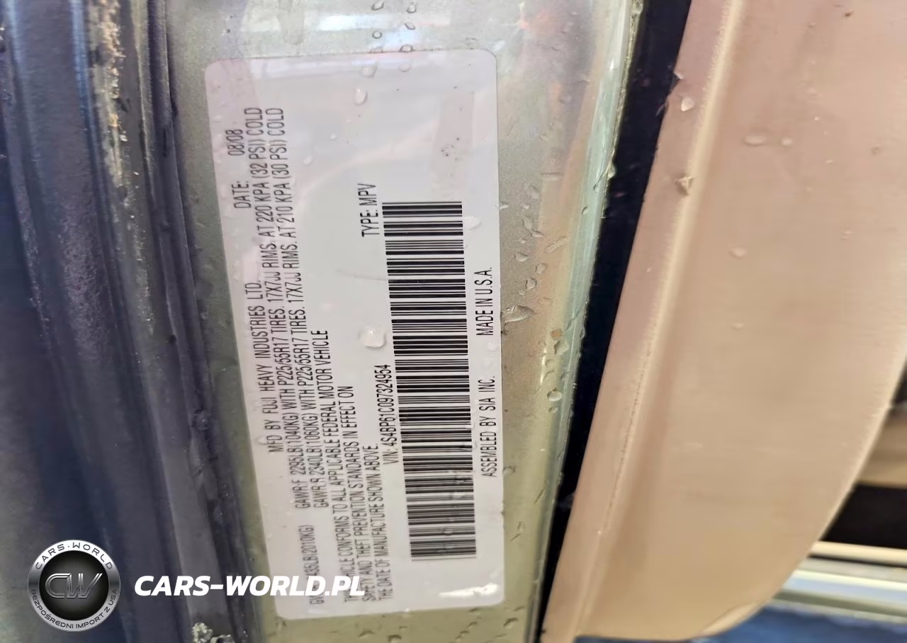 2009 Subaru Outback 2.5I VIN:4S4BP61C097324954 - 12