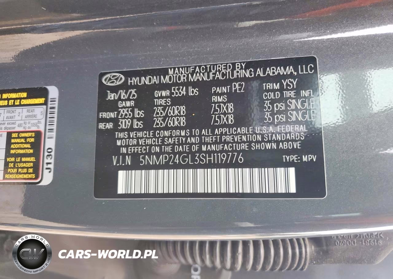 2025 Hyundai Santa Fe Sel VIN:5NMP24GL3SH119776 - 13
