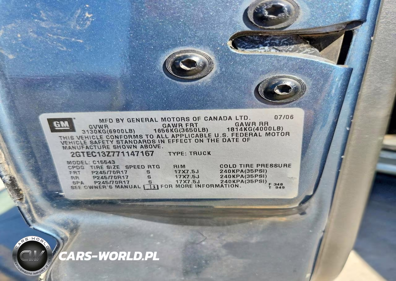 2007 GMC New Sierra C1500 VIN:2GTEC13Z771147167 - 12