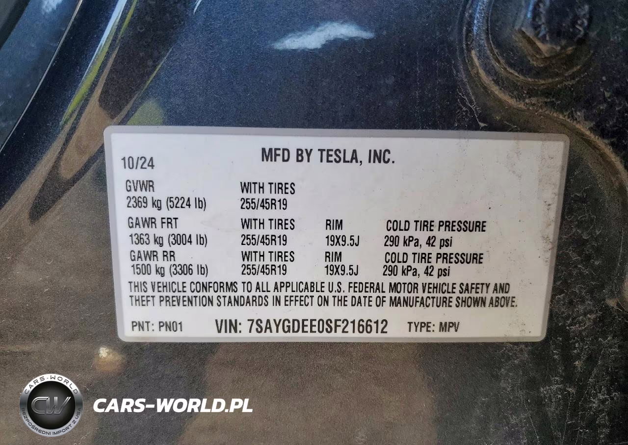 2025 Tesla Model Y VIN:7SAYGDEE0SF216612 - 13