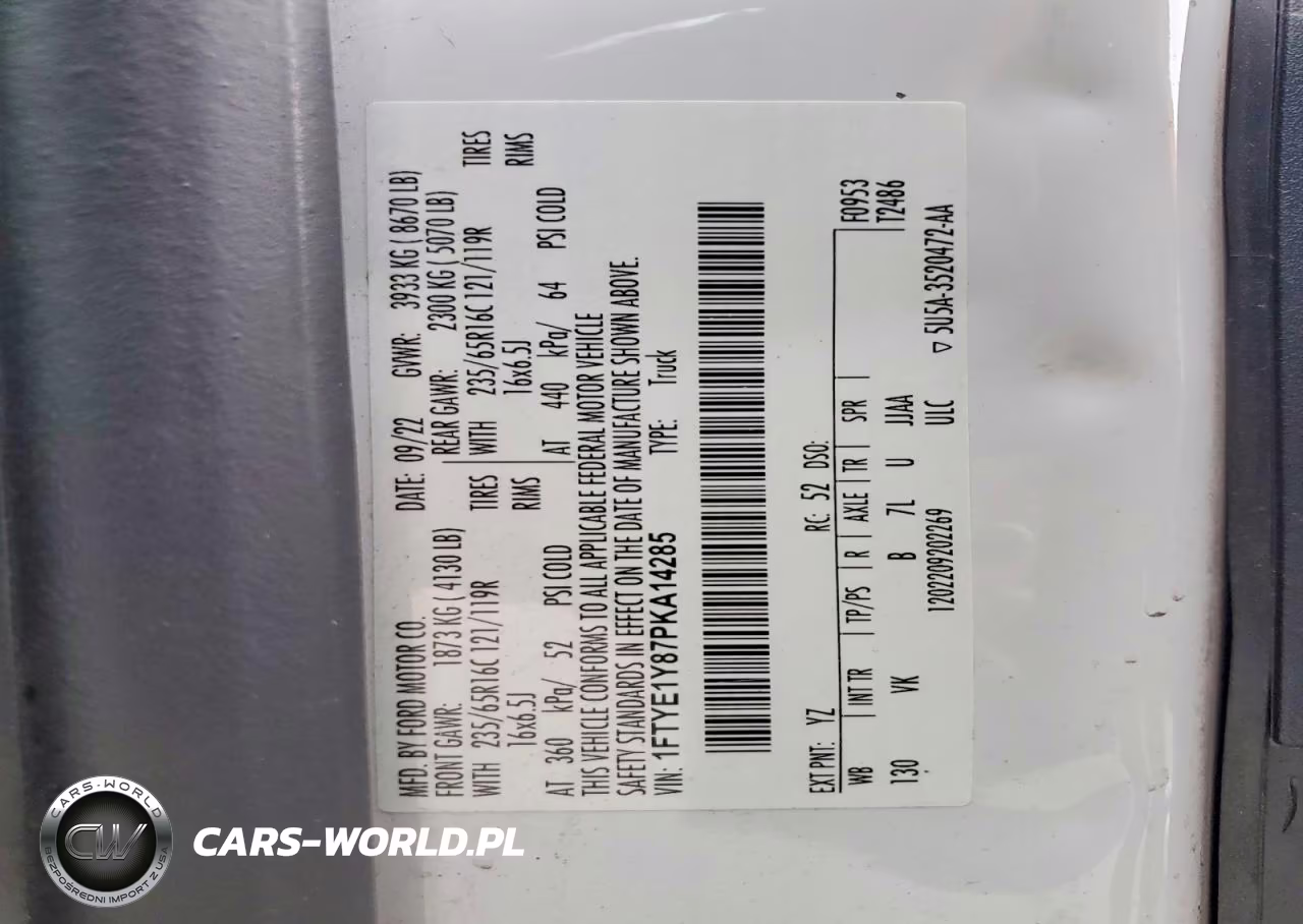 2023 Ford Transit T-150 VIN:1FTYE1Y87PKA14285 - 13