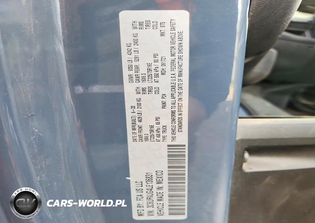 2020 Ram Promaster 3500 3500 High VIN:3C6URVJG4LE136831 - 13