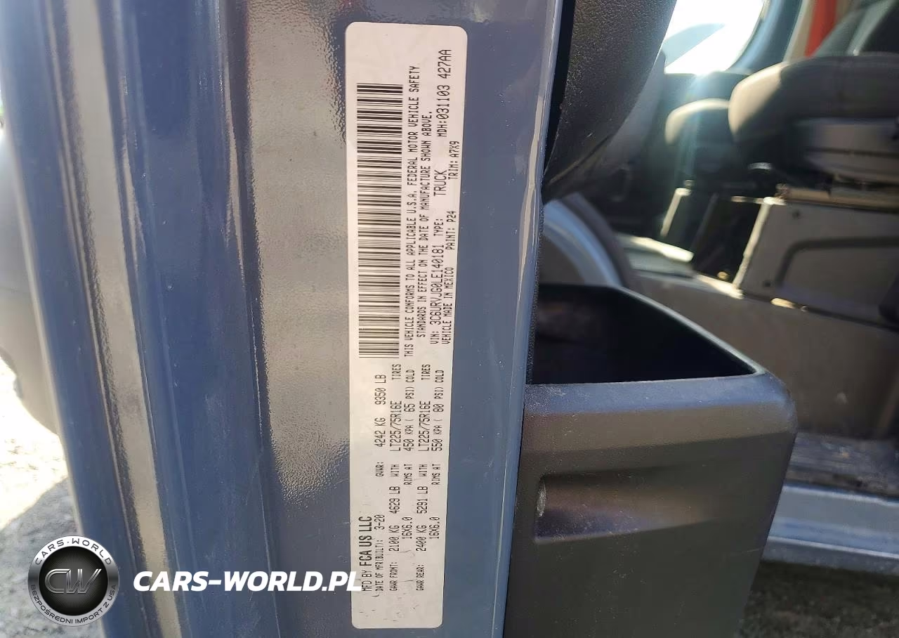 2020 Ram Promaster 3500 3500 High VIN:3C6URVJG0LE140181 - 13