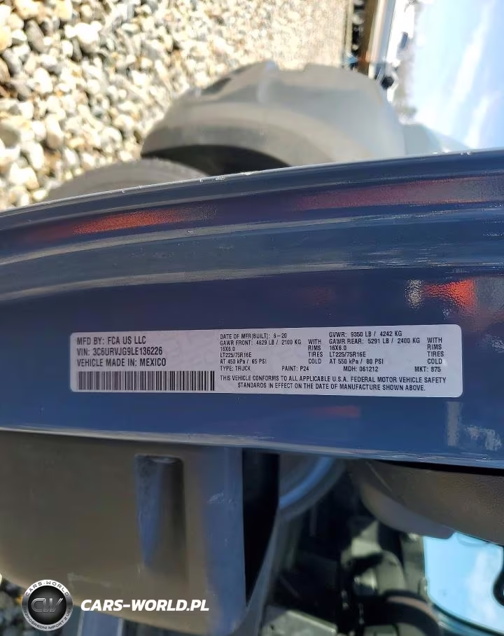 2020 Ram Promaster 3500 Delivery Van VIN:3C6URVJG9LE136226 - 13