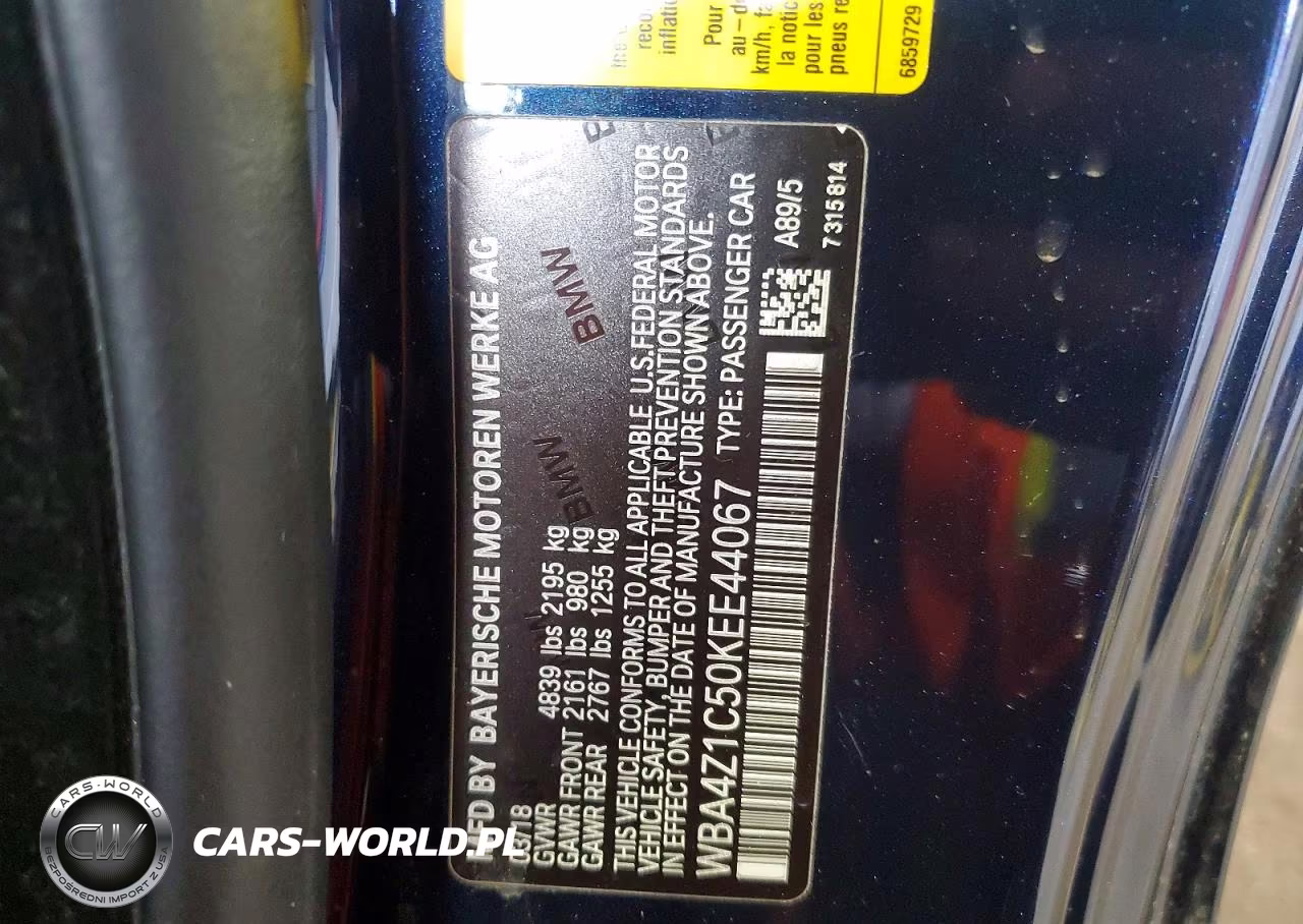 2019 BMW 430I VIN:WBA4Z1C50KEE44067 - 12