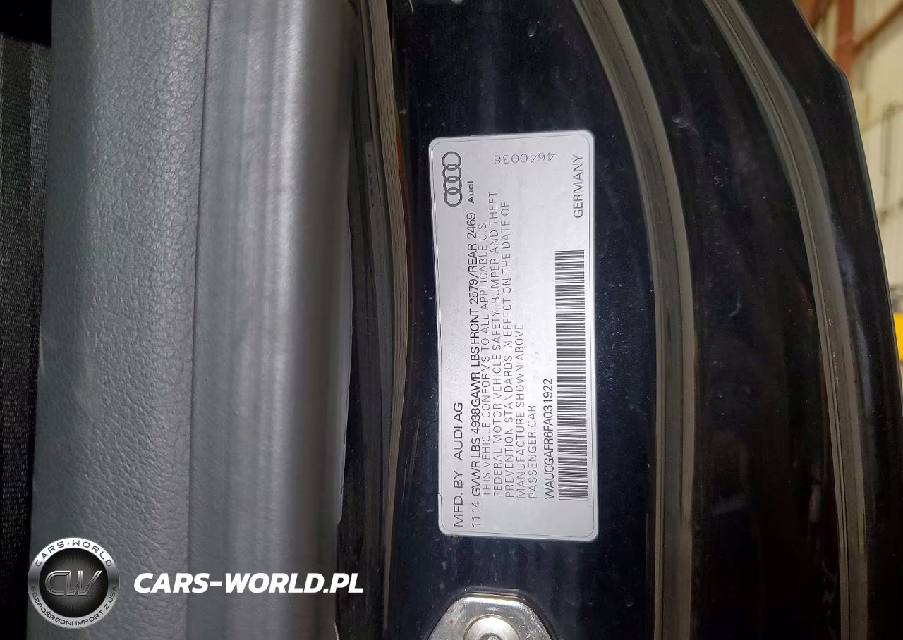 2015 Audi S5 Premium Plus VIN:WAUCGAFR6FA031922 - 12