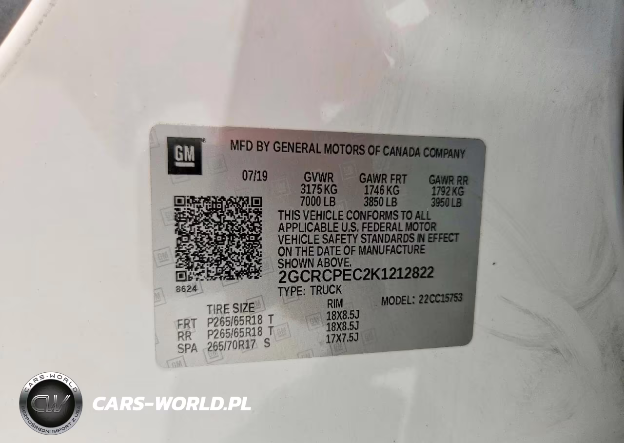 2019 Chevrolet Silverado Ld C1500 Lt VIN:2GCRCPEC2K1212822 - 12