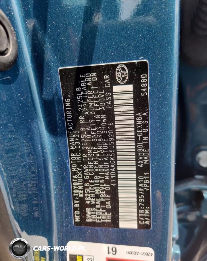 2025 Toyota Camry Le VIN:4T1DAACK5SU592018 - 12