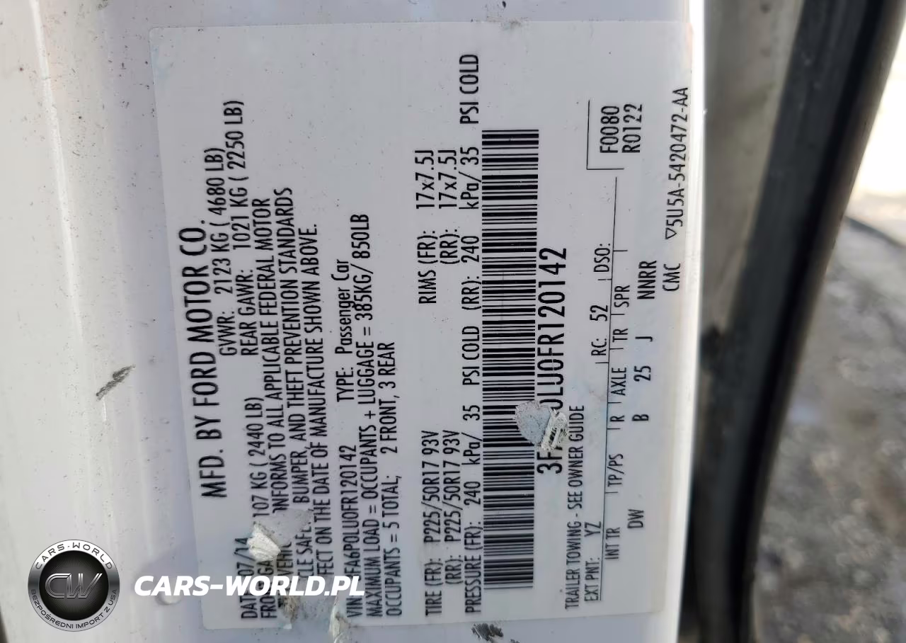 2015 Ford Fusion Se Hybrid VIN:3FA6P0LU0FR120142 - 12