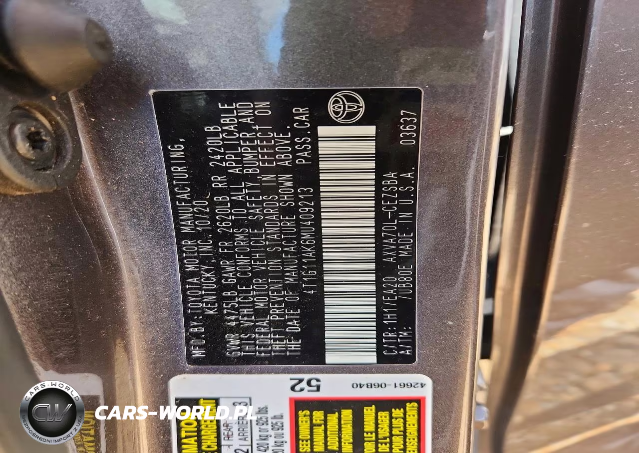 2021 Toyota Camry Se VIN:4T1G11AK6MU409213 - 12