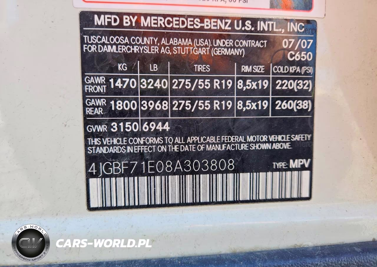 2008 Mercedes-Benz Gl 450 4Matic VIN:4JGBF71E08A303808 - 14