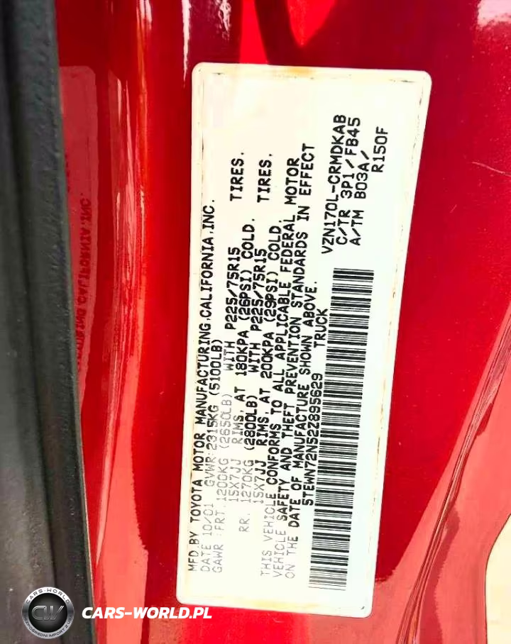 2002 Toyota Tacoma Xtracab VIN:5TEWN72N52Z895629 - 11