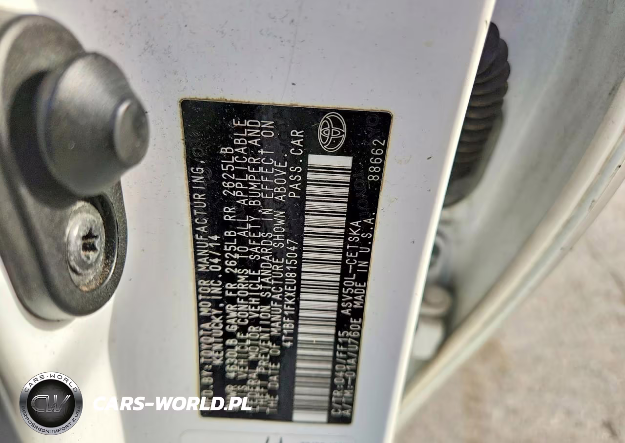 2014 Toyota Camry Se VIN:4T1BF1FKXEU815047 - 12
