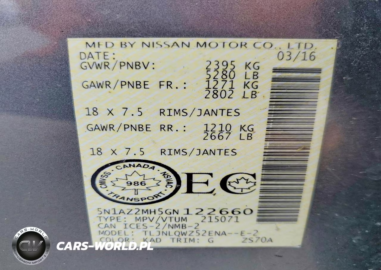 2016 Nissan Murano S VIN:5N1AZ2MH5GN122660 - 13