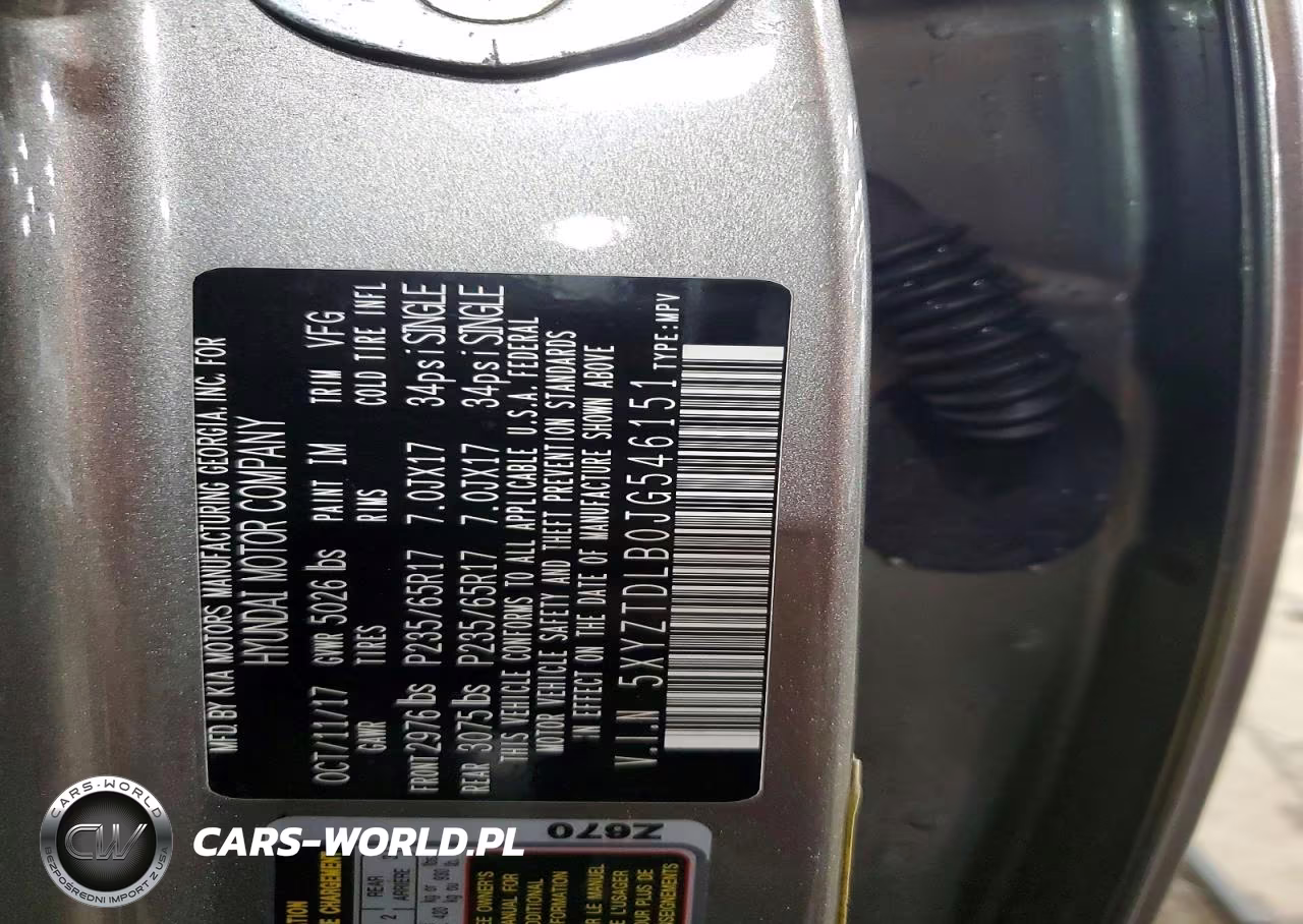 2018 Hyundai Santa Fe Sport 2.4L VIN:5XYZTDLB0JG546151 - 13
