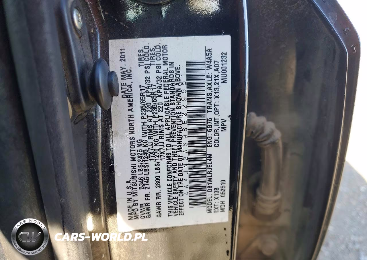 2011 Mitsubishi Endeavor Ls VIN:4A4JN2AS9BE029951 - 12