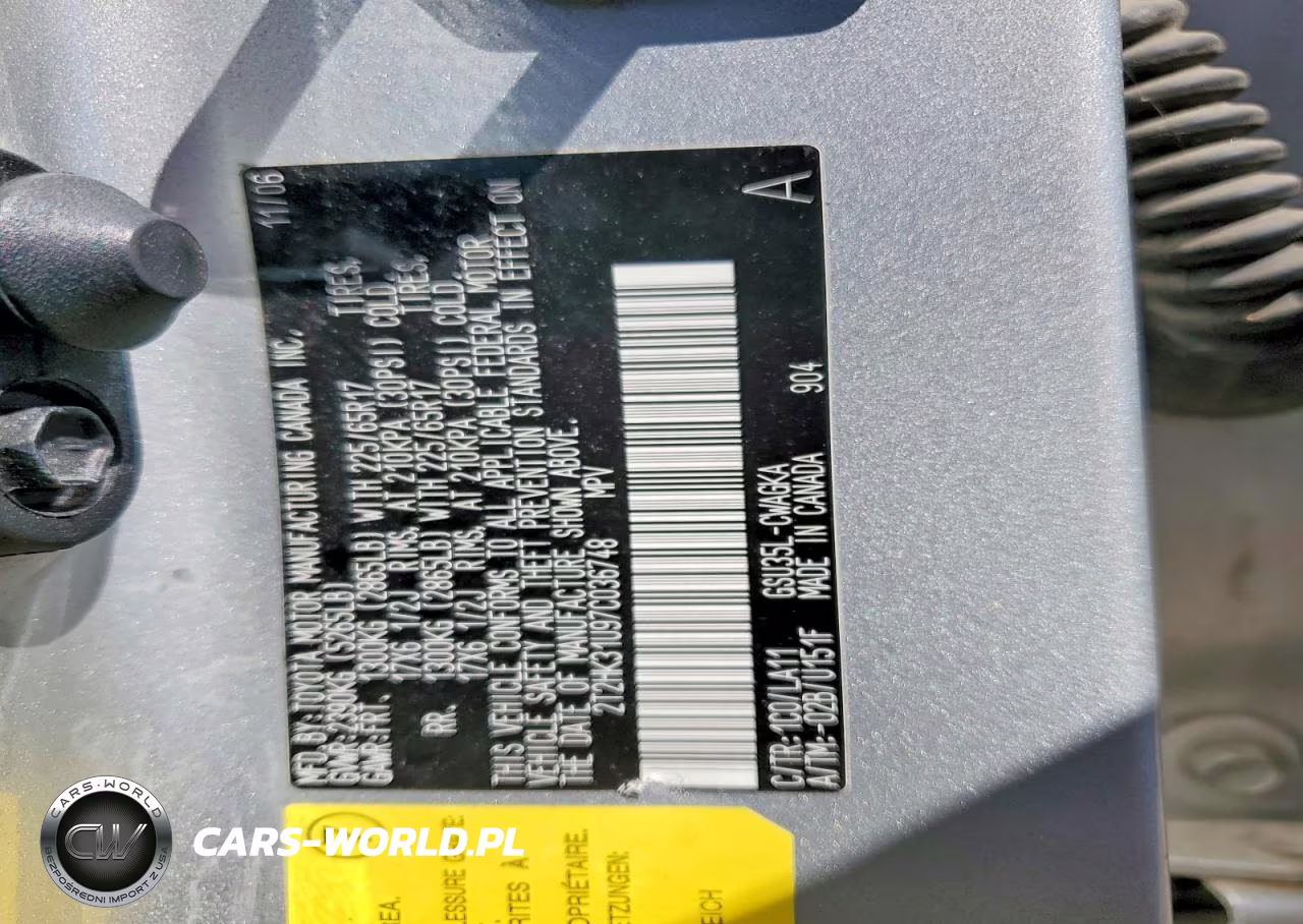 2007 Lexus Rx 350 VIN:2T2HK31U97C036748 - 13