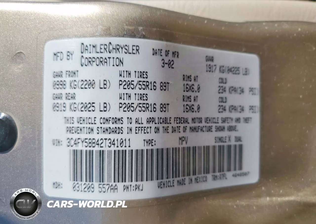 2002 Chrysler Pt Cruiser Touring VIN:3C4FY58B42T341011 - 12