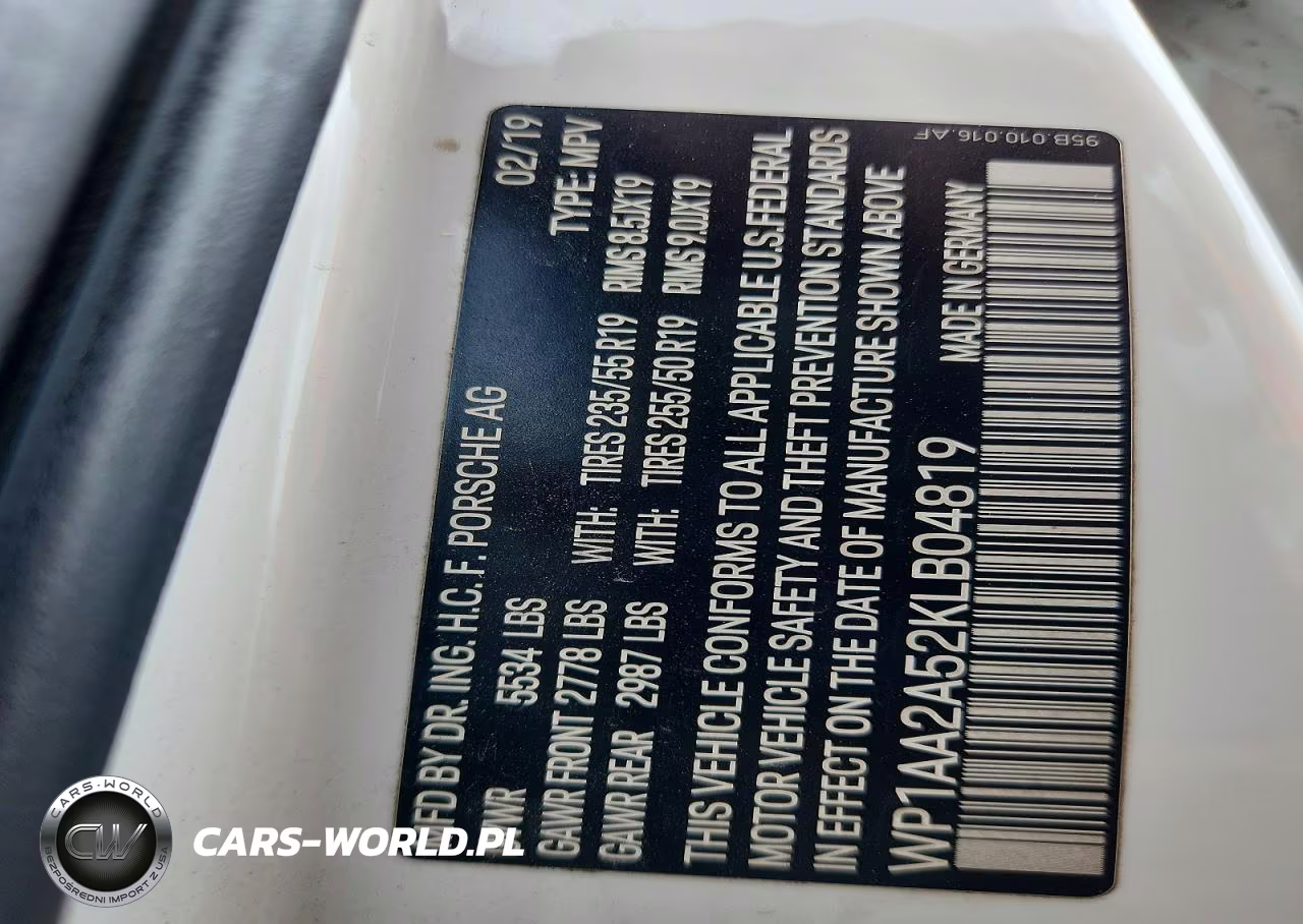 2019 Porsche Macan VIN:WP1AA2A52KLB04819 - 12