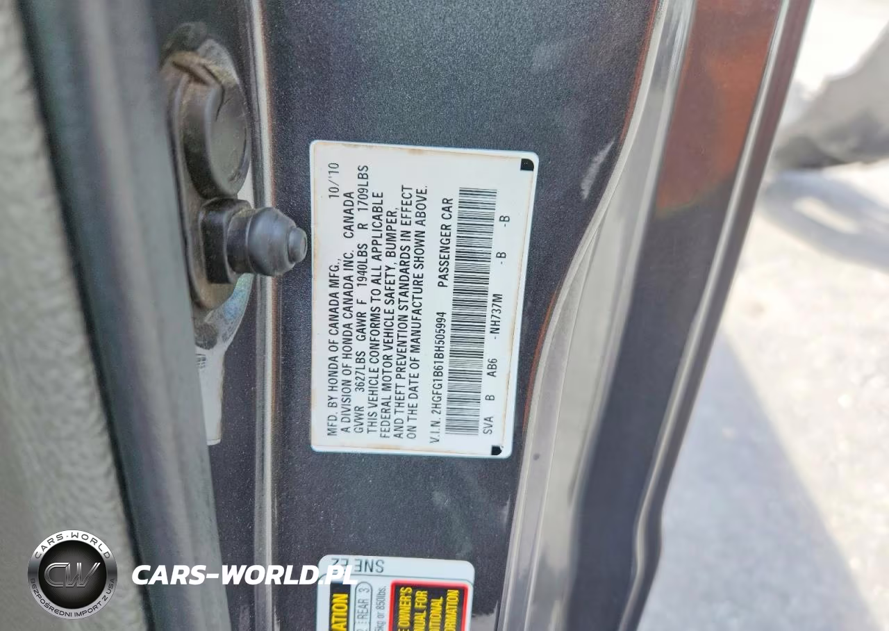 2011 Honda Civic Lx VIN:2HGFG1B61BH505994 - 13