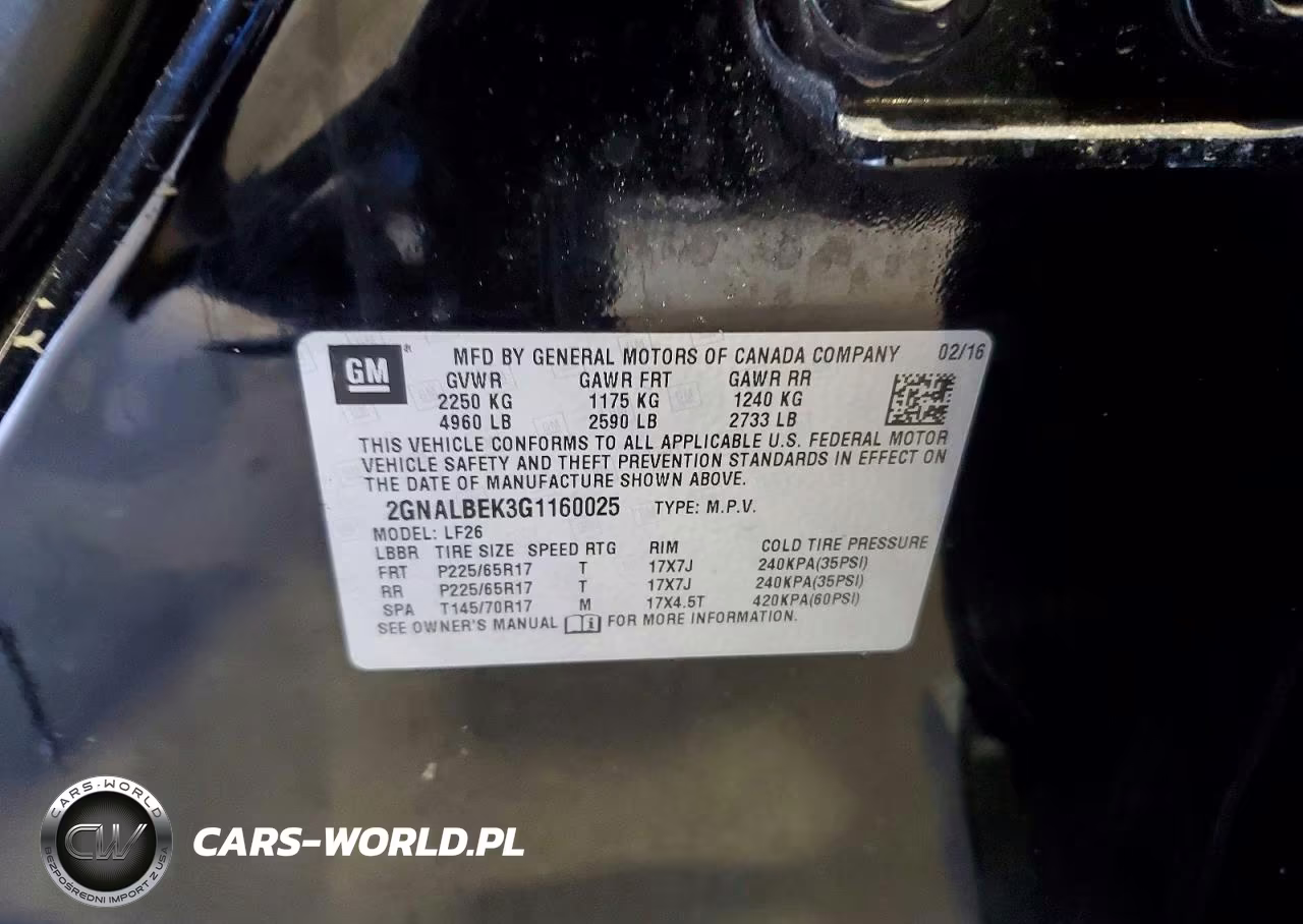 2016 Chevrolet Equinox Ls VIN:2GNALBEK3G1160025 - 12