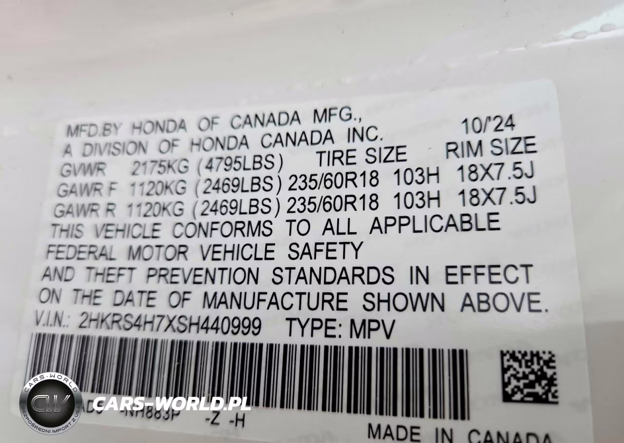 2025 Honda Cr-V Exl VIN:2HKRS4H7XSH440999 - 14