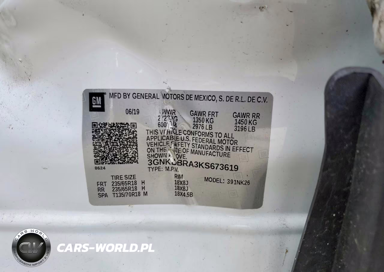 2019 Chevrolet Blazer 1Lt VIN:3GNKBBRA3KS673619 - 13