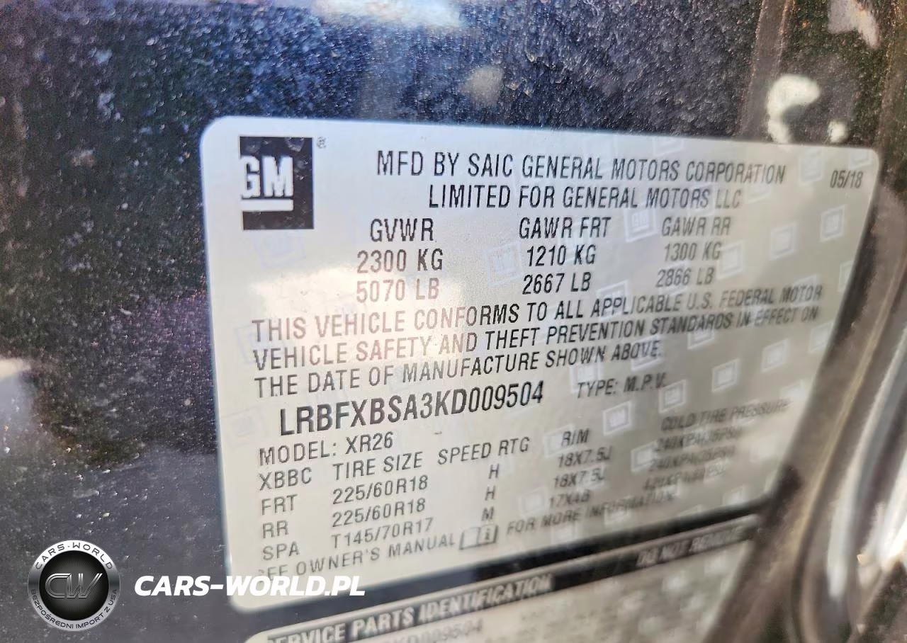 2019 Buick Envision Preferred VIN:LRBFXBSA3KD009504 - 13