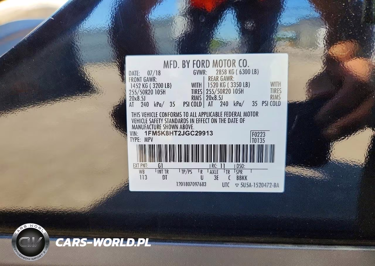 2018 Ford Explorer Platinum VIN:1FM5K8HT2JGC29913 - 13