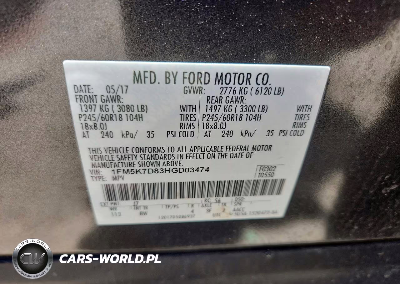 2017 Ford Explorer Xlt VIN:1FM5K7D83HGD03474 - 12