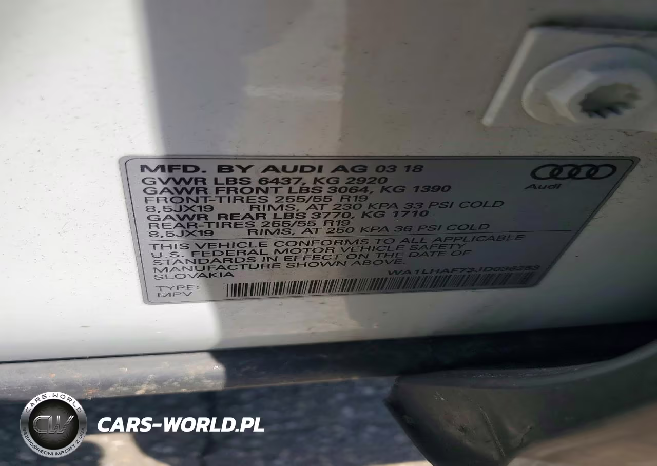 2018 Audi Q7 Premium Plus VIN:WA1LHAF73JD036253 - 13