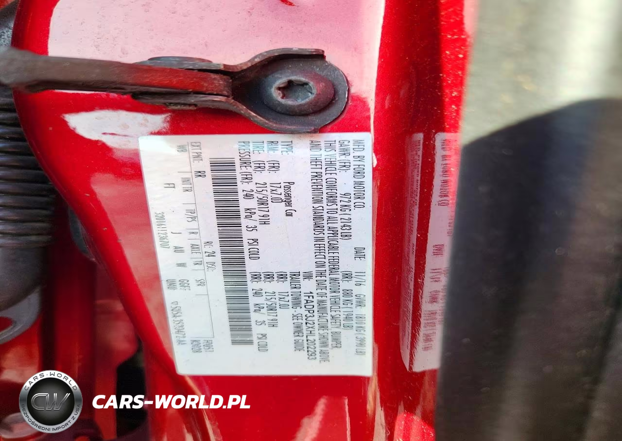 2017 Ford Focus Titanium VIN:1FADP3J2XHL202293 - 12